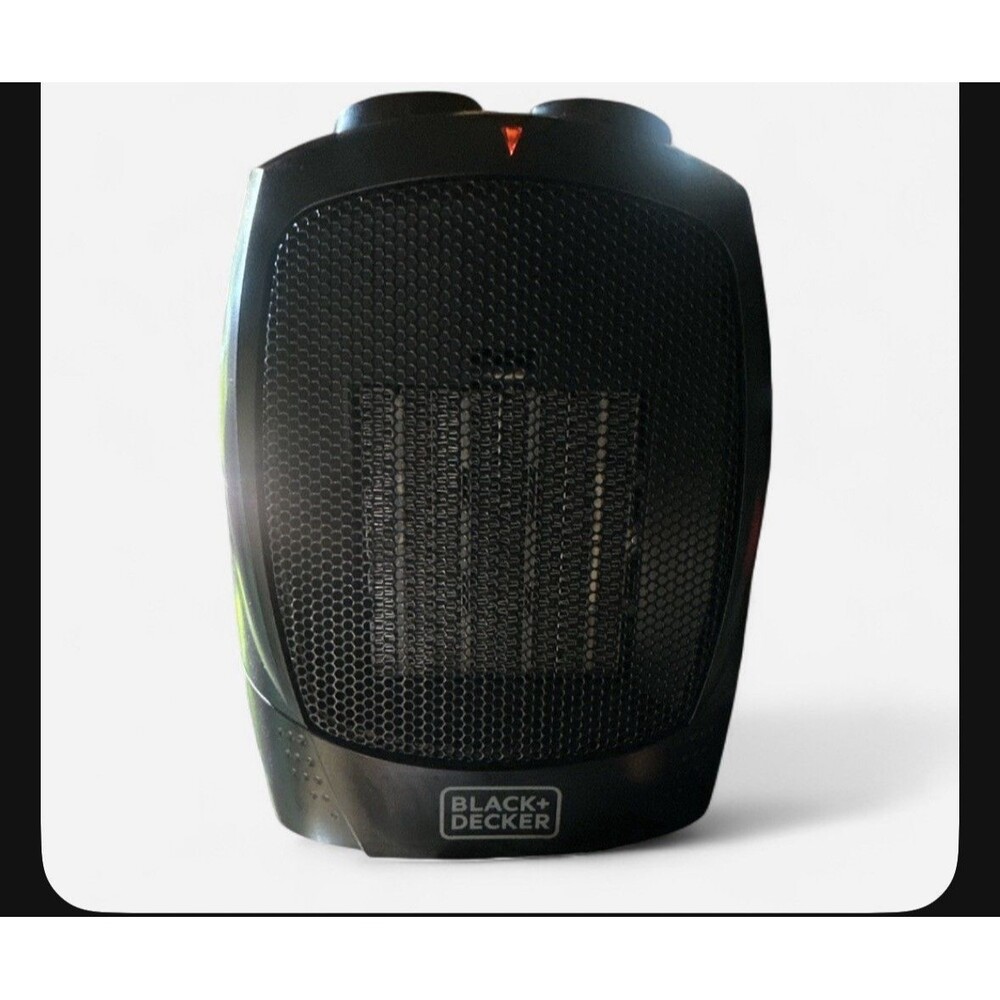 BLACK+DECKER BHDC201 1500W Ceramic Space Heater Portable 2 Heat Settings Black